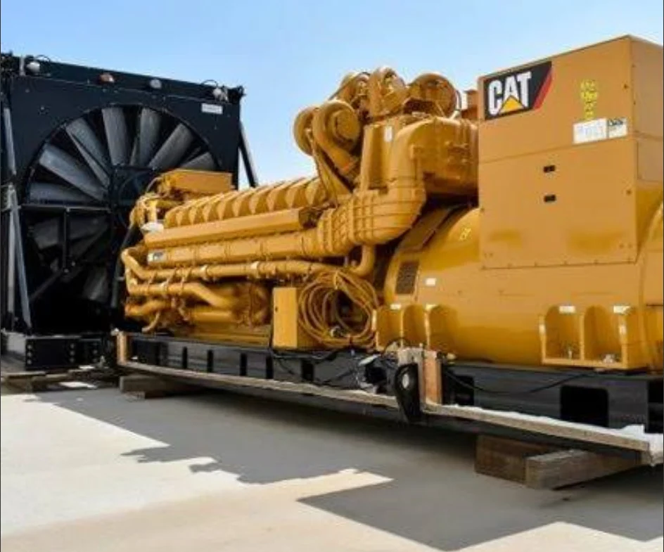 Large diesel generator engine